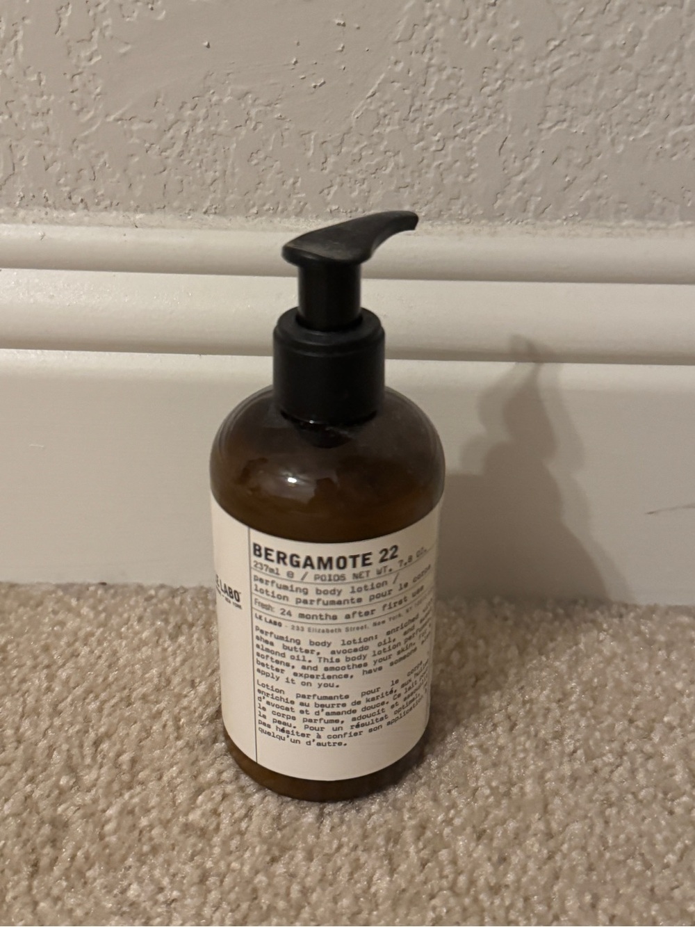 Le Labo BERGAMOTE 22 perfuming body lotion 237ml